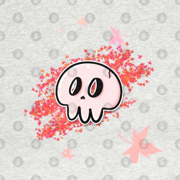 Cute pink skulls by Aldyz